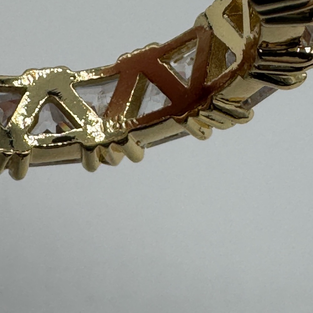 18k 6ct Trillion Eternity Band - Picture 8 of 10